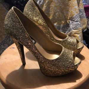 Gold heels